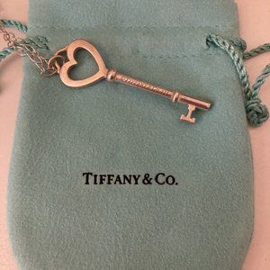 Authentic Tiffany & Co. Heart Key Necklace